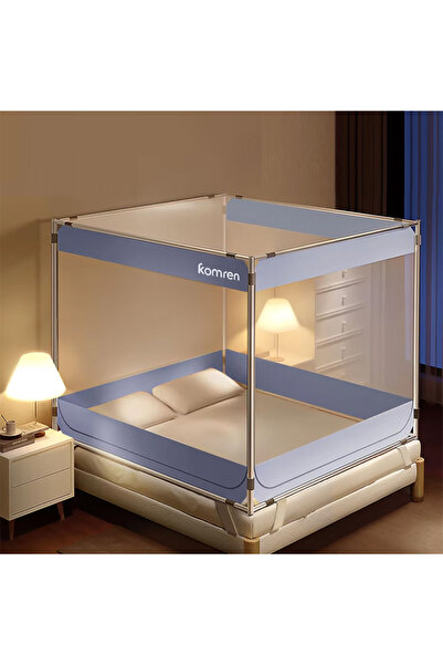 Generic A household mosquito net, includes an installation frame, stable and not easy to collapse.