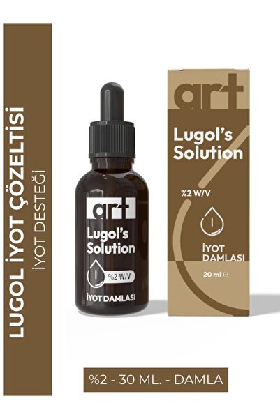 PharmaArt Lugol's Solution - İyot Desteği - İyot solüsyon - %2 Damla 20 ml.