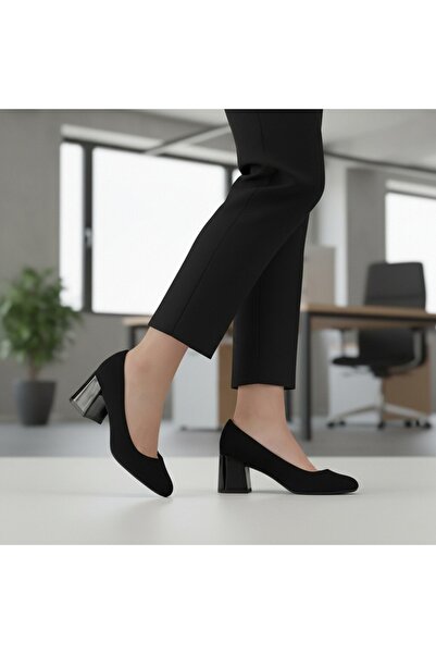 OEM Pantofi eleganți cu toc gros pentru damă, versatili, potriviți pentru toa...