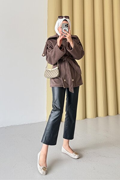 Rimel Moda معطف ريك أبولتلي من فرو المنك