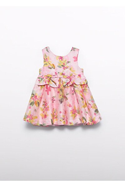 Abel & Lula فستان مايورال أبيل لولا للفتيات الصغيرات باللون الوردي