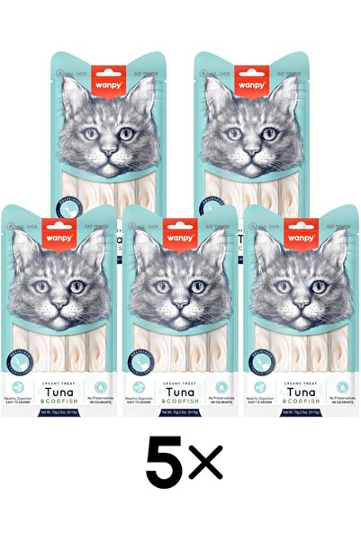 Inaba نكهة التونة والقد للقطط، 70 غرام، 5 قطع