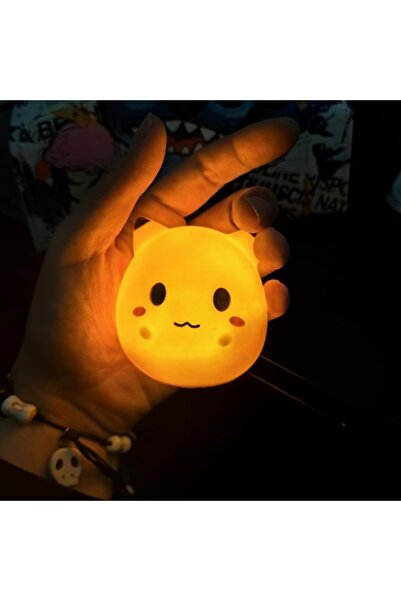 BANDAI لعبة بوكيمون بيكاتشو، مصباح ليلي مضيء للأطفال، مصباح بجانب السرير لطيف...