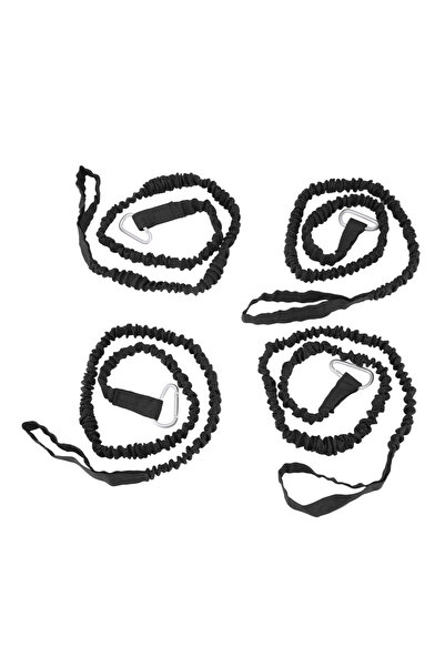 Choice black 4Pcs Kayak Paddle Rope Super Stretchy Anti Lost Portable Nylon Canoe Paddle Leash for Drifting