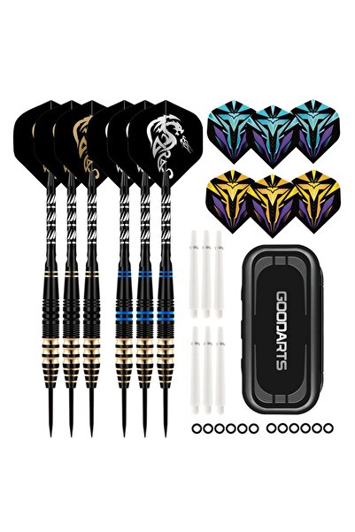 Choice 6PCS 6pcs/set 23g Tungsten Steel Needle Darts Gift Box Set with Grindstone for High-quality Dart Gam
