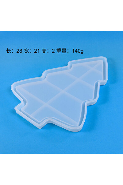 Choice قالب سيليكون كبير لصينية شجرة عيد الميلاد، طبق تخزين خرساني يمكنك صنعه...