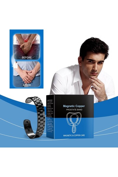 Choice سوار نحاسي مغناطيسي أبيض اللون لصحة الرجال، حزام للبروستاتا، يعزز الدورة الدموية، سوار أنيق