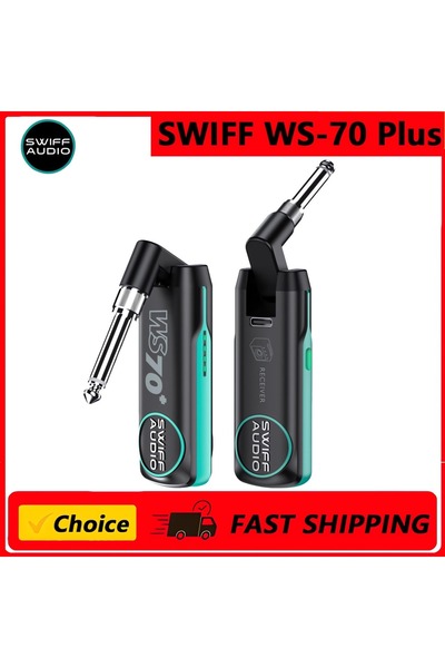 Choice نظام WS-70 Plus اللاسلكي للجيتار من SWIFF، جهاز إرسال واستقبال لاسلكي ...