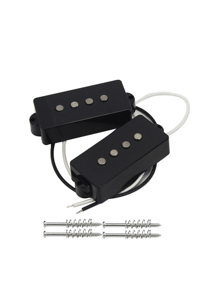 Choice FLEOR Open Alnico 5 PB Bass Pickup Fiber Bobbin Braided Cloth Cables f...