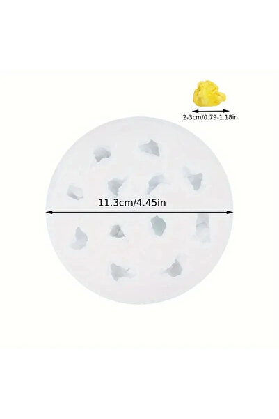 Choice قالب سيليكون للفشار (OD208-1pcs) - قالب سيليكون للشموع، مناسب للزيوت العطرية، مصنوع من الجبس والشوكولاتة، لتزيين المخبوزات