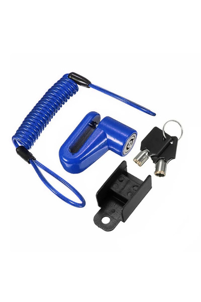 Choice قفل فرامل قرصية للدراجات النارية باللون الأزرق، مضاد للسرقة، أمان للدر...