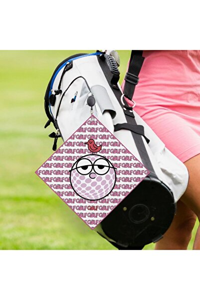 Choice WHITE New Style Premium Golf Towel Double Sided Print Golf accessories...