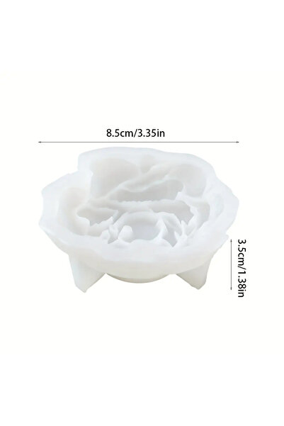 Choice Mdh 3D Exquisite Peony Flower Resin Silicone Mold - Elegant Pink and F...