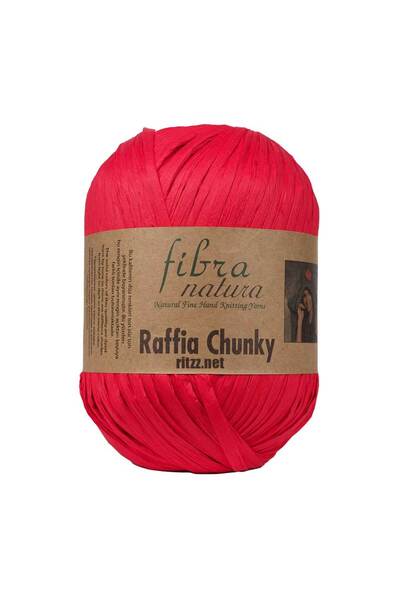 Fibra Natura Raffia Chunky 114-32 Roșu