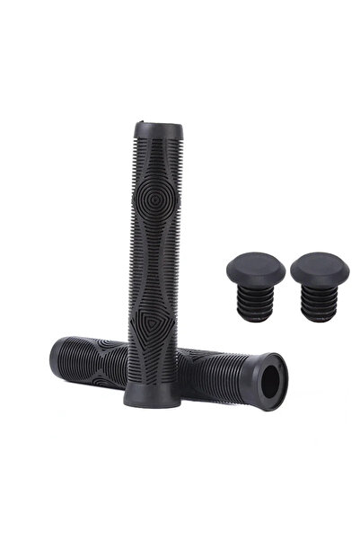 BUCKLOS مقبض دراجة أسود 160 مم، خفيف الوزن للغاية، غطاء مقود دراجة جبلية مقاو...