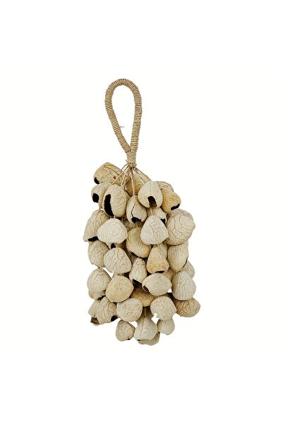 Choice Fruit Shell Wind Chi Adult Meditation Instrument， Natural Nut Shell Wind Chime Hand Bell Stress Reli