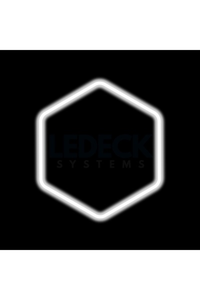 NAVI-ABC Modular LED Hexagons Hexagonal LED Light – 1 Module 83 x 98 CM - Garage, Bedroom, Living Room