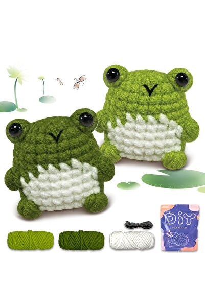 Choice1 طقم حياكة أميغورومي من ياماكسين، لون أخضر عسكري، قطعة واحدة/قطعتان، ط...