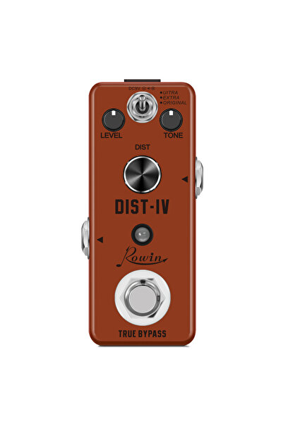 Choice دواسة تأثيرات جيتار SUPER DIST Rowin LEF-301D Distortion IV مع نغمة Super Dist رائعة وخاصية True Bypass