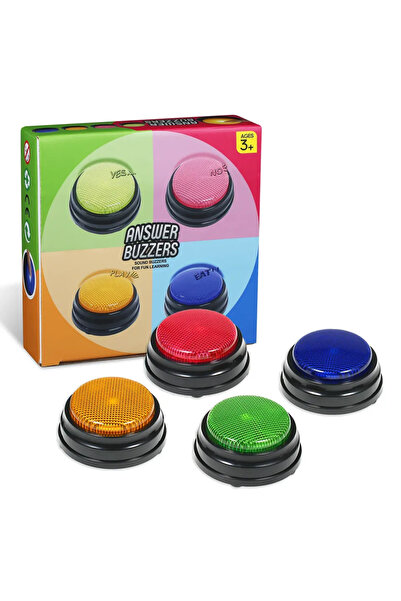 Choice luminous-4Pcs 4Pcs Recordable Talking Button Easy Carry Voice Recordin...