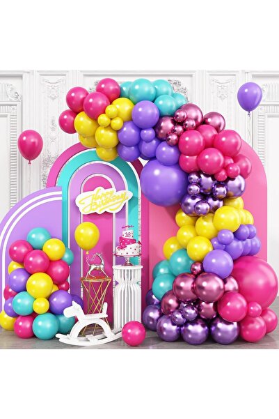 Choice كما هو موضح في الصورة، طقم قوس بالونات مكون من 115 قطعة باللون الأحمر ...