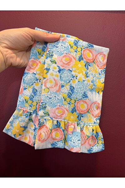 hibon Renkli Çiçekli Sunum Peçetesi 2’li