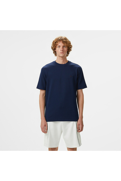 Lacoste Erkek Oversize Fit Bisiklet Yaka Lacivert T-Shirt