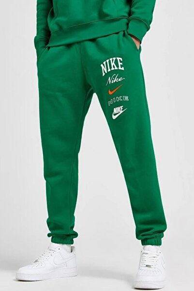 Nike Club Fleece Stack Graphics Cuffed Jogger Men's Sweatpants Green