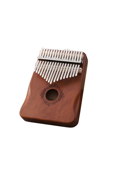 Choice كاليمبا بني اللون، 17 مفتاحًا، بيانو إبهام، جسم مبيرة خشبي عالي الجودة، آلات موسيقية مع كتاب تعليمي