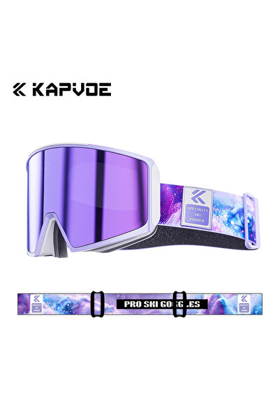 KAPVOE DZ-K719-Q-05 Snow Goggles Magnetic Lens Anti-fog Ski Goggles Cycling M...