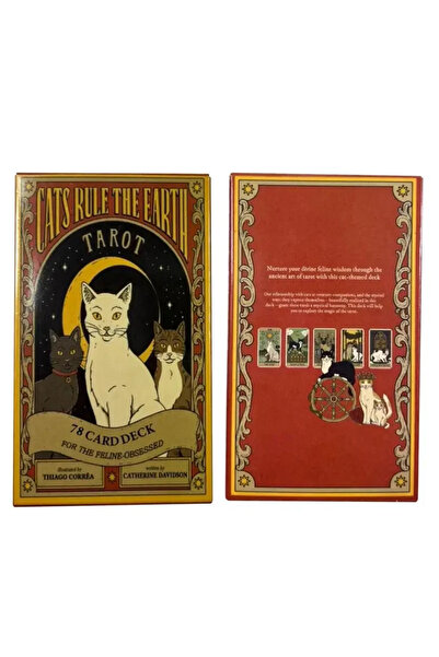 Choice ٥٣١ بطاقة تاروت "القطط تحكم الأرض"، مجموعة من ٧٨ بطاقة أوراكل باللغة الإنجليزية، إصدار رؤى للتنبؤ، للعب على السبورة