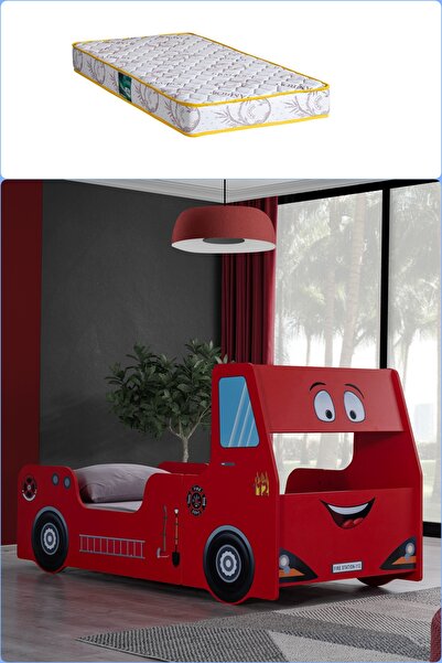 Setay Arabalı Yatak, Fireman Arabalı Yatak Karyolası + 1 Adet Comfort Yatak