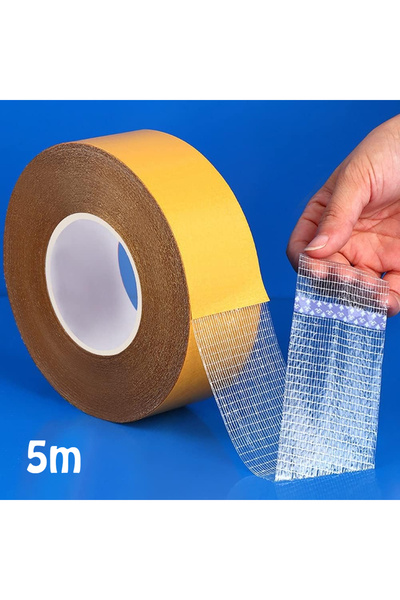 Choice 3cm 500cm1roll Super Adhesive Double Sided Cloth Traceless Carpet Base Tape With Strong Fixation Hig
