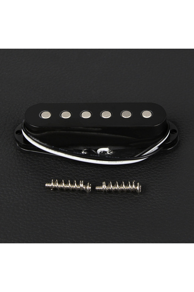 choice2 Neck Black FLEOR 1PCS Alnico 5 ST Electric Guitar Single Coil kup Fla...