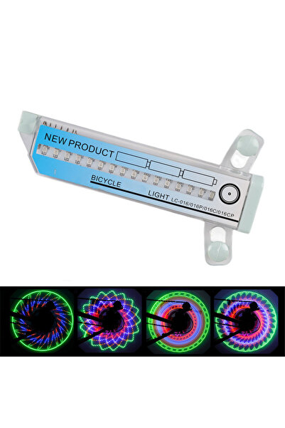 Choice مصباح عجلة دراجة KMColor مقاوم للماء، مزود بـ 30 نمط إضاءة، يعمل بدون ...