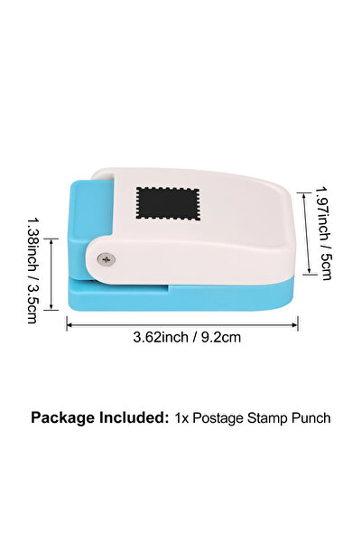 Choice1 1pcs Black Punch 2.5x2.1cm/1x0.8inch Rectangular Postage Stamp Punch ...