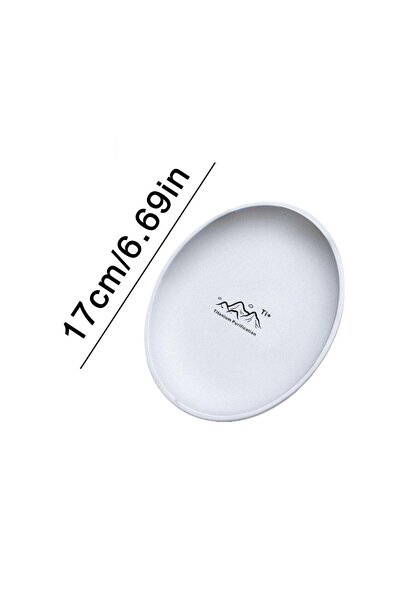 Choice طبق تخييم من التيتانيوم مقاس 17 سم، أدوات مائدة للسفر، قابل للتكديس، ل...