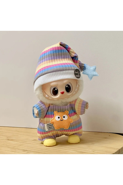 Choice لا دمية 378 بدون حذاء 【ملابس فقط】 بيجامات لابوبو كيوت ستار، ملابس دمية صغيرة 17 سم