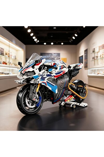 Choice M 1:8 Motorcycle Building Blocks Set Super Motorbike Model Kit Technic...