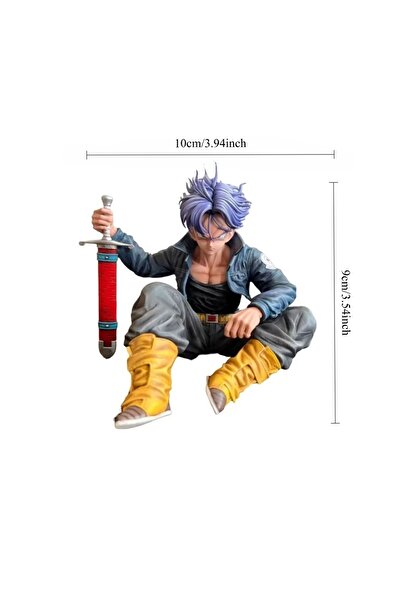 BANDAI مجسم شخصية ترانكس من دراغون بول زد، سوبر سايان، مصنوع من مادة PVC، بدو...