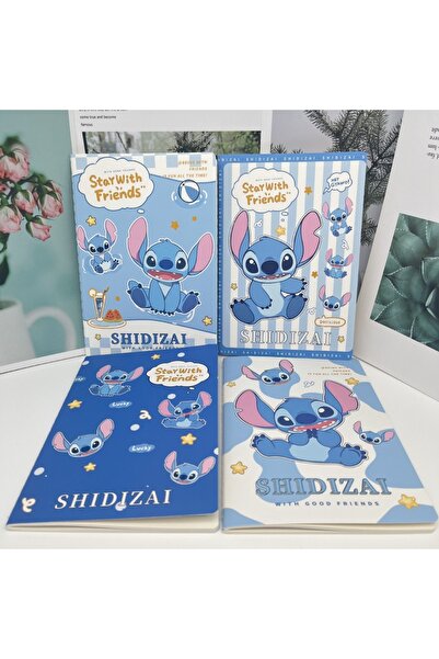 Choice دفتر ملاحظات ستيتش عشوائي قطعة واحدة، مقاس A5، برسومات كرتونية لطيفة م...