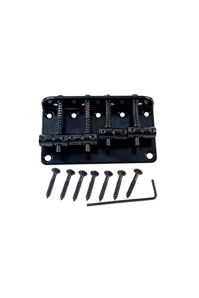 Choice Black Adjustable 4 Strings Bass Bridge Tailpiece with Screws Electric ...