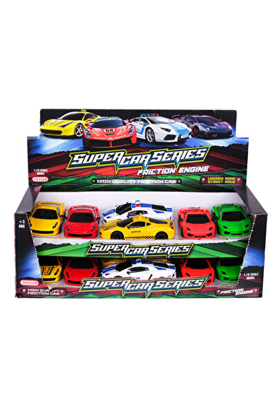 Toysan 1/12 SÜRTMELİ KIRMIZI SPOR ARABA FER