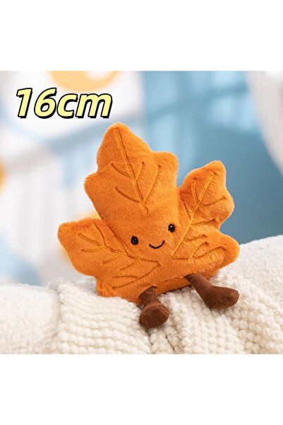 Choice دمى قطيفة على شكل ورقة قيقب كرتونية لطيفة مبتسمة، يتراوح طولها بين 12 ...