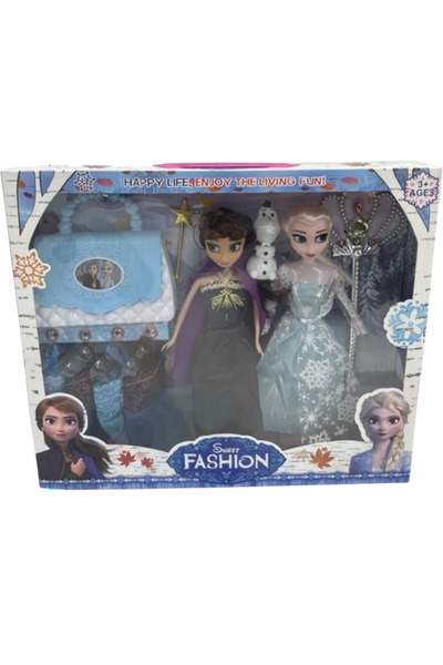 Toybox مجموعة دمى أزياء الأميرة آنا وإلسا من قطعتين