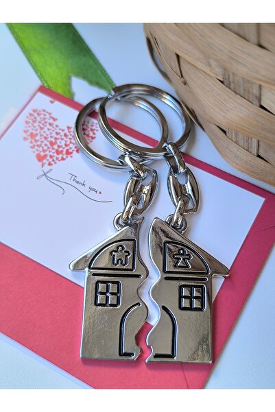 Esey Dizayn Sevgili Evli Çiftlere Özel Çift Anahtarlık - 2 Adet Zarf ve Kart ...