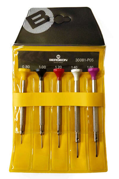 Bergeon 30081-P05 İSVİÇRE MALI 5'Lİ TORNAVİDA SETİ