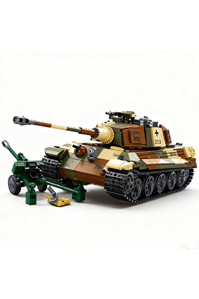Choice 0980 No Box 930pcs Sluban 0980 WW2 Military The King Tiger Heavey Tank...