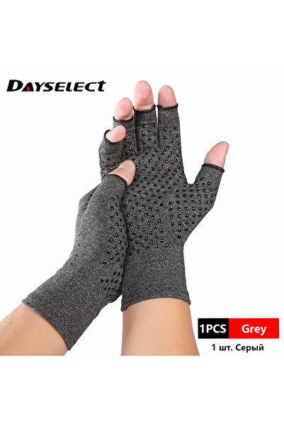 Choice S Grey 1 Pair Anti-Arthritis Compression Gloves Help Increase Circulat...