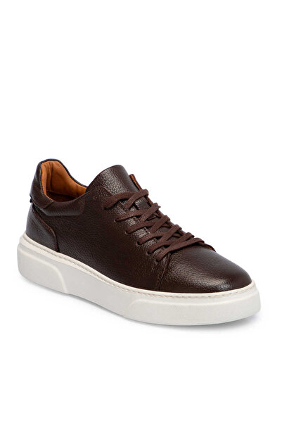Tergan Kahverengi Hakiki Deri Erkek Sneaker - E25S1AY57667-A42